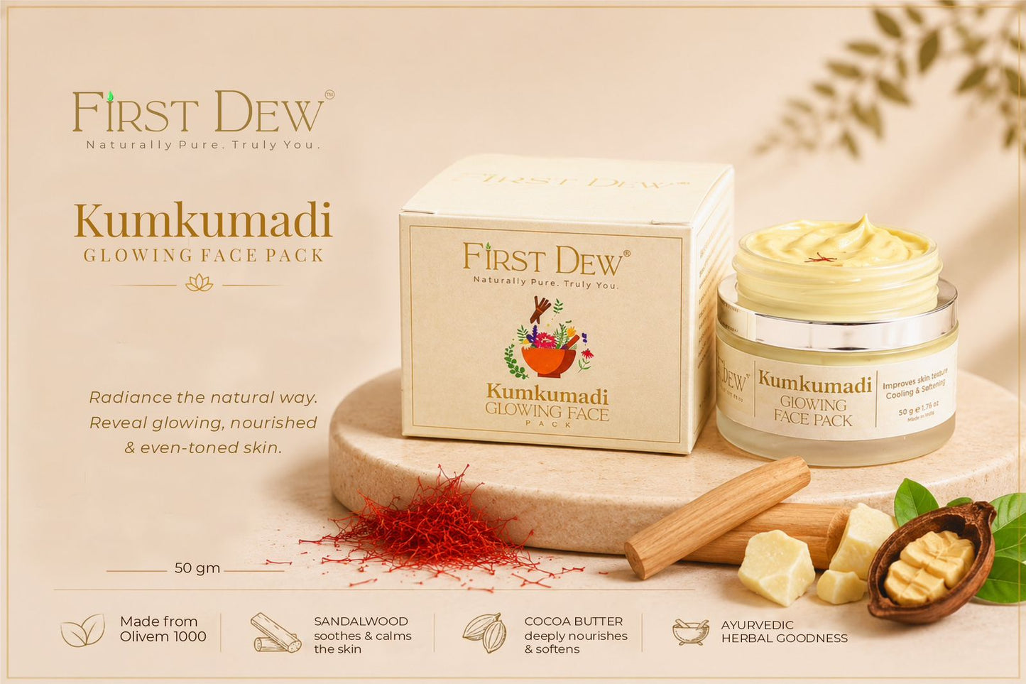 Kumkumadi Glowing Face Pack
